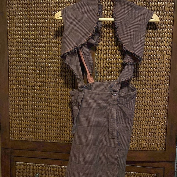 Free People Plaid Pinafore Skirt NWOT - Picture 7 of 7